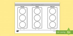 Self Assessment Traffic Lights Worksheet
