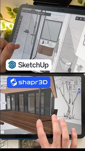 Sketchup VS Shapr3D - 3D modeling on iPad for Architects