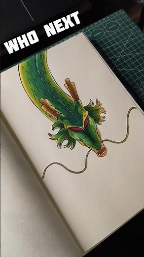 Let's Draw Shenron Dragon 🐉 from Dragonballz #art