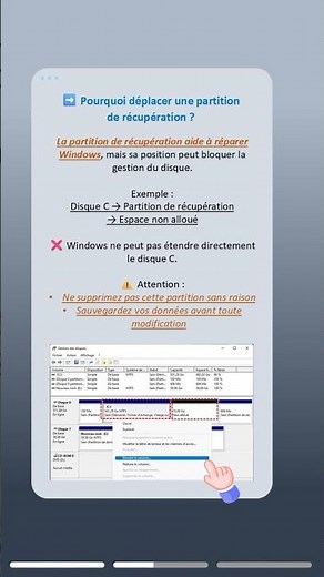 Déplacer partition de récupération : libérez l’espace bloqué
