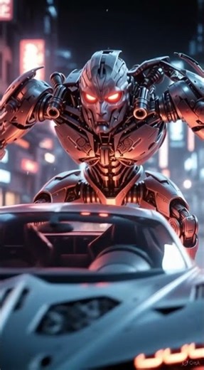 Bugatti Chiron Transformer — Night Cyber Evolution”