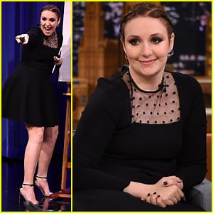 Lena Dunham Plays Pictionary with Jimmy Fallon (Video)