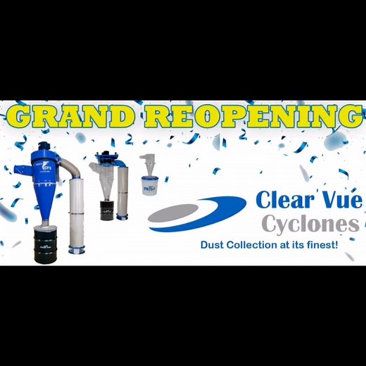 We're excited to announce the soft opening of Clear Vue Cyclones. We appreciate your feedback and are releasing initial products now, with more to come soon. #dustcollection #dustcollectors #dustcollectionsystem | Clear Vue Cyclones
