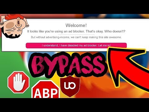 How To Bypass Adblock DETECTION on WEBSITES FREE (2020 WORKING)