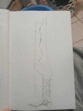 Sketching 01 - Orcish Dagger, Skyrim #skyrim #beginnerart #drawing