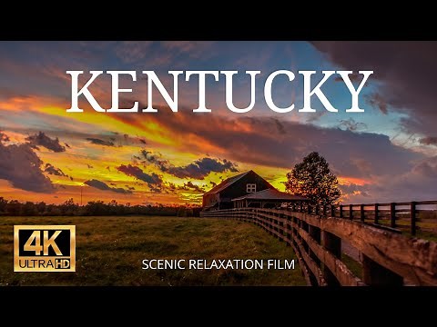 KENTUCKY 4K Scenic Relaxation Film | Flying Over Kentucky | Cinematic Drone Movie