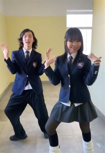 School Dance Moments: Joyful Interactions in Uniforms