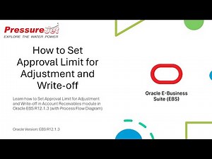 How to Set Approval Limit for Adjustment and Write-off | Oracle EBS R12