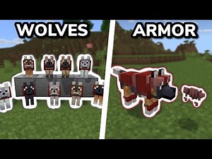 HOW TO GET ALL NEW WOLVES AND WOLF ARMOR in Minecraft