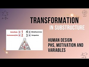 Human Design: Introduction to the 4 Transformations - PHS, Motivation and Variables