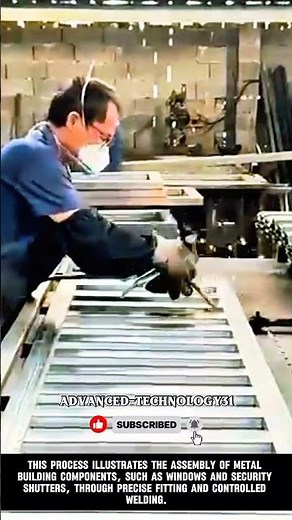 Precision Fitting and Welding in Metal Building Component Assembly !! #shorts #innovation #tools