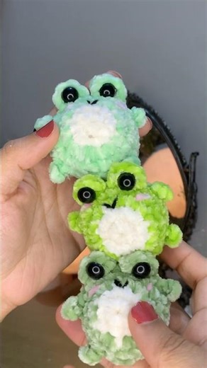 Everything you need to crochet frog keychain #crochet