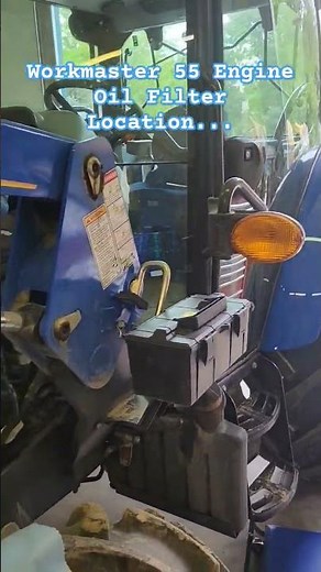 Sneaky sneaky... New Holland Workmaster 55 engine oil filter.