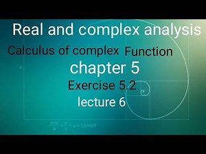 Real and complex analysis Ex 5.2 (lecture 6) Ba/ Bsc 6th sem
