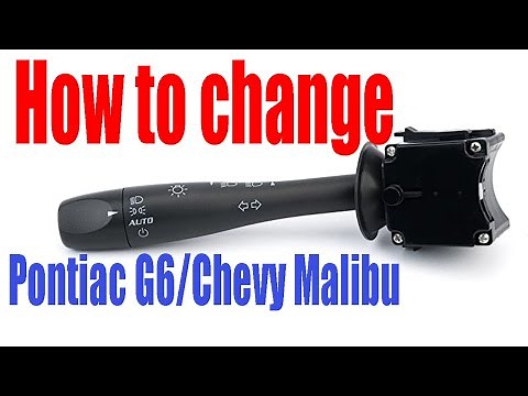 How to replace turn signal switch - Pontiac G6 & Chevy Malibu