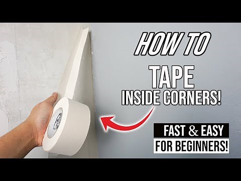 How To Paper Tape Drywall Inside Corners | Fast And Easy For Beginners!