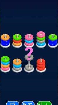 Satisfying Color Sorting! - Hoop Stack 🎮 #youtubeshorts #shortsfeed
