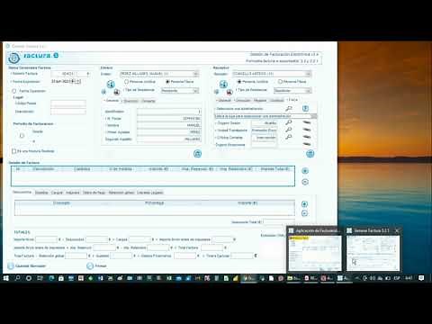 Emisión de una factura en aplicación FACTURAe v3.4.