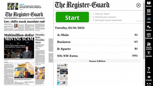 Now you can find even more in The Register-Guard e-Edition: Here's how
