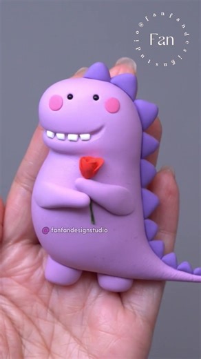 Make Adorable Dino Valentine's Day Gifts with Clay