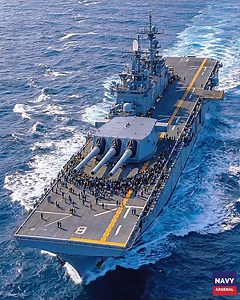 The 8-inch/55 caliber Mark 16 entered service in 1948, delivering automatic firepower that turned Des Moines-class cruisers into the most lethal gun cruisers ever built. Each turret system cost millions in post-WWII dollars, while a single 260-lb shell shot represented thousands in modern equivalent value. Fast, brutal, and engineered for sustained fire—few naval guns matched its reliability or rate of fire. 🔥 🇺🇸 #NavalGunnery #DesMoinesClass #USNavyHistory #HeavyCruiser #NavalFirepower | Nav