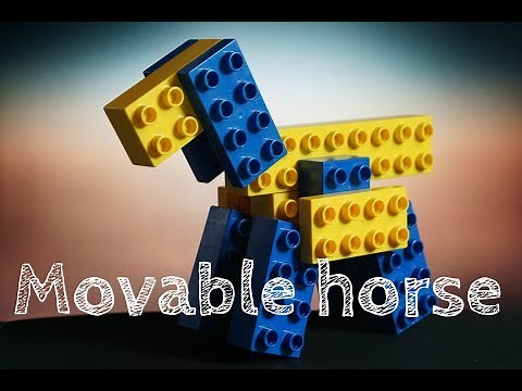 Lego Duplo movable horse idea (animal, tutorial, inspiration, toddler)
