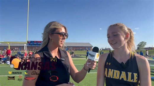 Rylee Meyer of Andale continues her standout season with a first-place finish in the long jump at 18’1” in the Goddard Invitational, ranking her 9th in Kansas. She also took first in the 300m hurdles with a time of 46.45, placing her in the state’s top 25. Meyer added a third-place finish in the 100m and fourth in the 200m, showcasing her all-around talent across events. #sportsinkansas | Sports in Kansas