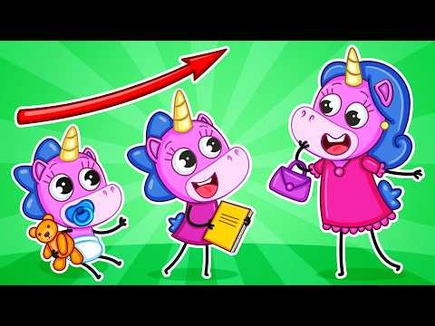 Big or Small? Baby Wants to Grow Up! | Funny Kids Cartoon | Teeny Mimi & Friends 🦄