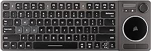 Corsair K83 Wireless Keyboard - Bluetooth and USB - Works w/ PC, Smart TV, Streaming Box - Backlit LED