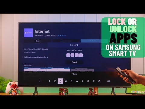 Samsung Smart TV: How To Lock and Unlock Any Apps 4k TV!