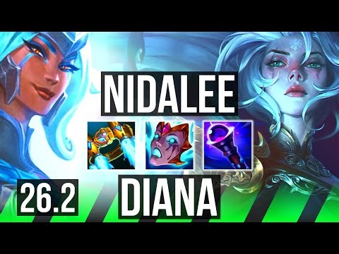 NIDALEE vs DIANA (JGL) | 46K damage | EUNE Challenger | 26.2