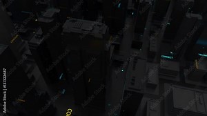 3d rendering of particle trails. Particles move to the side and leave a sparkle trail.