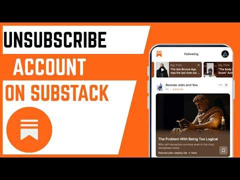 How To Unsubscribe From Account On Substack