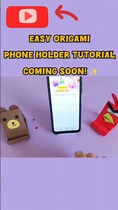 Easy Origami Phone Holder ✨ DIY Paper Phone Stand #Shorts #origami #diy