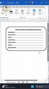22K views · 527 reactions | Aprende a diseñar un formulario profesional en Word usando tablas, cuadros de texto y controles de contenido. Ideal para registrar datos de personas, clientes o estudiantes de forma ordenada, editable y lista para imprimir o completar digitalmente. #Word #MicrosoftWord #FormulariosEnWord #DiseñoDeFormularios #Ofimática #WordTips #AprendeWord #DocumentosProfesionales #FormularioEditable #WordFácil | Etecnology | Facebook