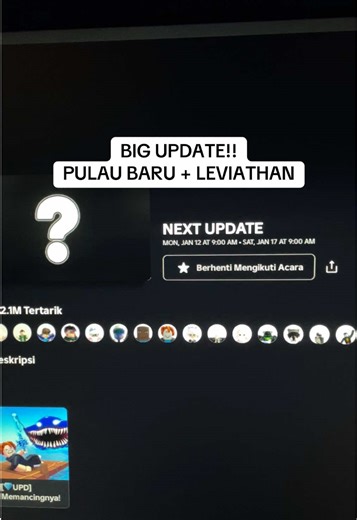 Big Update on Roblox: New Island and Leviathan