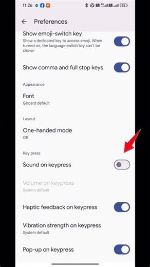 Enable Keyboard sound on Android #keyboard #shorts