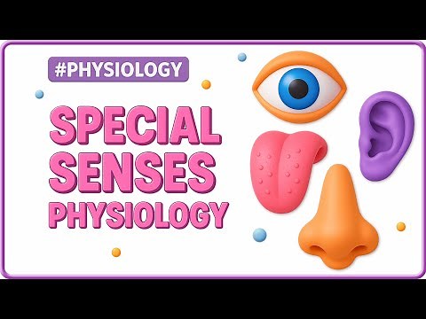 8. Special Senses Physiology 👁️👂👃👅🧠 | Vision, Hearing, Taste, Smell & Balance | USMLE Step 1