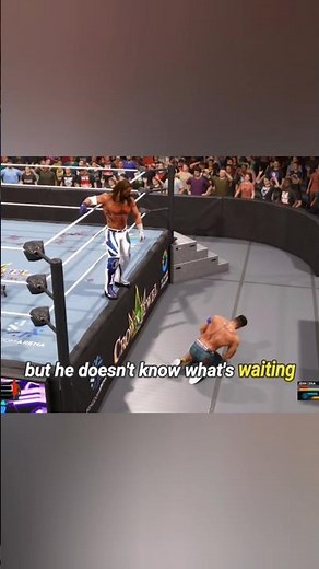 AJ Styles Delivers a Phenomenal Forearm to John Cena from the Top Rope! 💥 #wwe2k25
