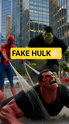 Green Hulk Vs Red Hulk | Spiderman vs Red Hulk