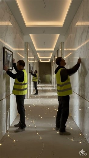 Luxuary hallway with lightning😍#foryoupage❤️😍 #aicommunity #satisfyingsounds #satisfyingasmr #design