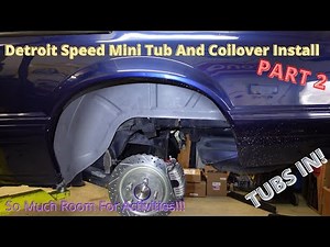 Fox Mustang Detroit Speed Mini Tub and Coilover Install PART 2