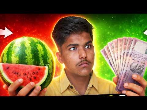 Watermelon Eating Challenge ! 1000 Rupees Winner!