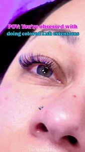 Colored lash extensions will always be my favorite thing to do! These...