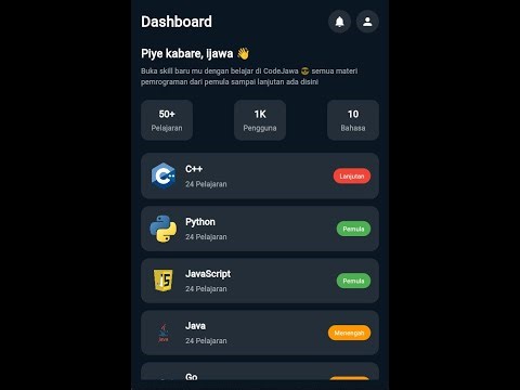 DEMO APLIKASI JAWAKODE