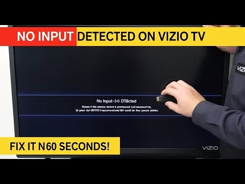 VIZIO TV Says "No Input Detected"? FIX IT IN 60 SECONDS!