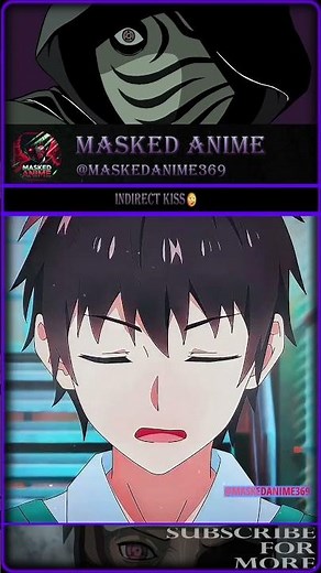 Indirect Kiss 🌙✨ | Love Unseen Beneath the Clear Night Sky | Masked Anime