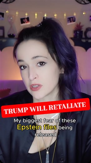Jaclyn Frank on Instagram: "Epstein Files - Trump WILL Retaliate Sorry for all the F 💣 Full video on my YT"
