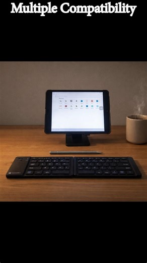 Turn Your Phone into a Laptop 😳 Foldable Bluetooth Keyboard #keyboard #bluetooth #portable #gadgets