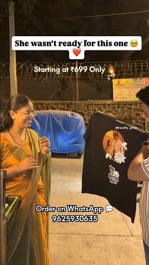 Best Surprise for Your Partner 🥹❤️ | Custom T-Shirt 💕 #shorts #love #couplegoals #rm #trending